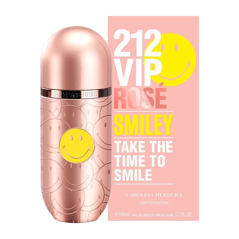 212 VIP ROSE SMILEY LIMITED EDITION 80MK CAROLINA HERRERA